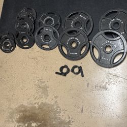 255 Lbs Fitness Gear Olympic Style Weights 