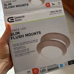 Commercial Electric Slim Flush Mounts LED