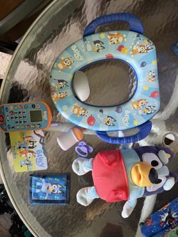 Bluey Bundle Toys Book Plush Toy Phone Potty Seat