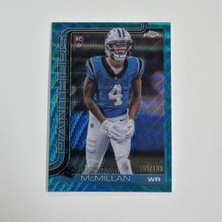 2025 Topps Chrome Tetairoa McMillan Aqua Wave Refractor /199