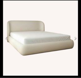 Wayfair Cream Upholstered Storage Platform Bed