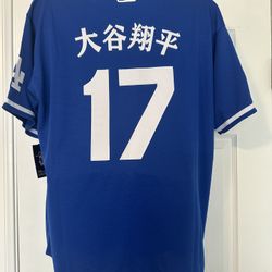 Men's Los Angeles Dodgers Shohei Ohtani Nike Blue Home Limited Kanji Player Jersey