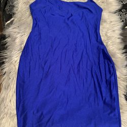 Blue spaghetti strap dress