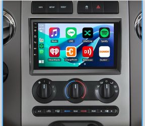 Android Car Radio for Ford F150/F250/F-2014 with Wireless Apple Carplay Android Auto, 7 Inch Touch Screen for F150 Stereo Upgrade, GPS Navigat