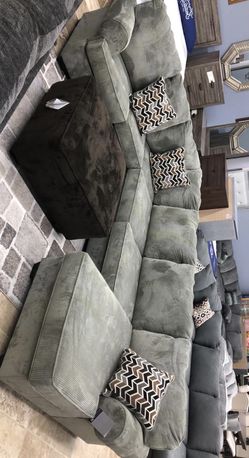 BLACK FRIDAY SALES 🔥 Jinllingsy Gray Oversized Sectional & couch & ASK PRİCE