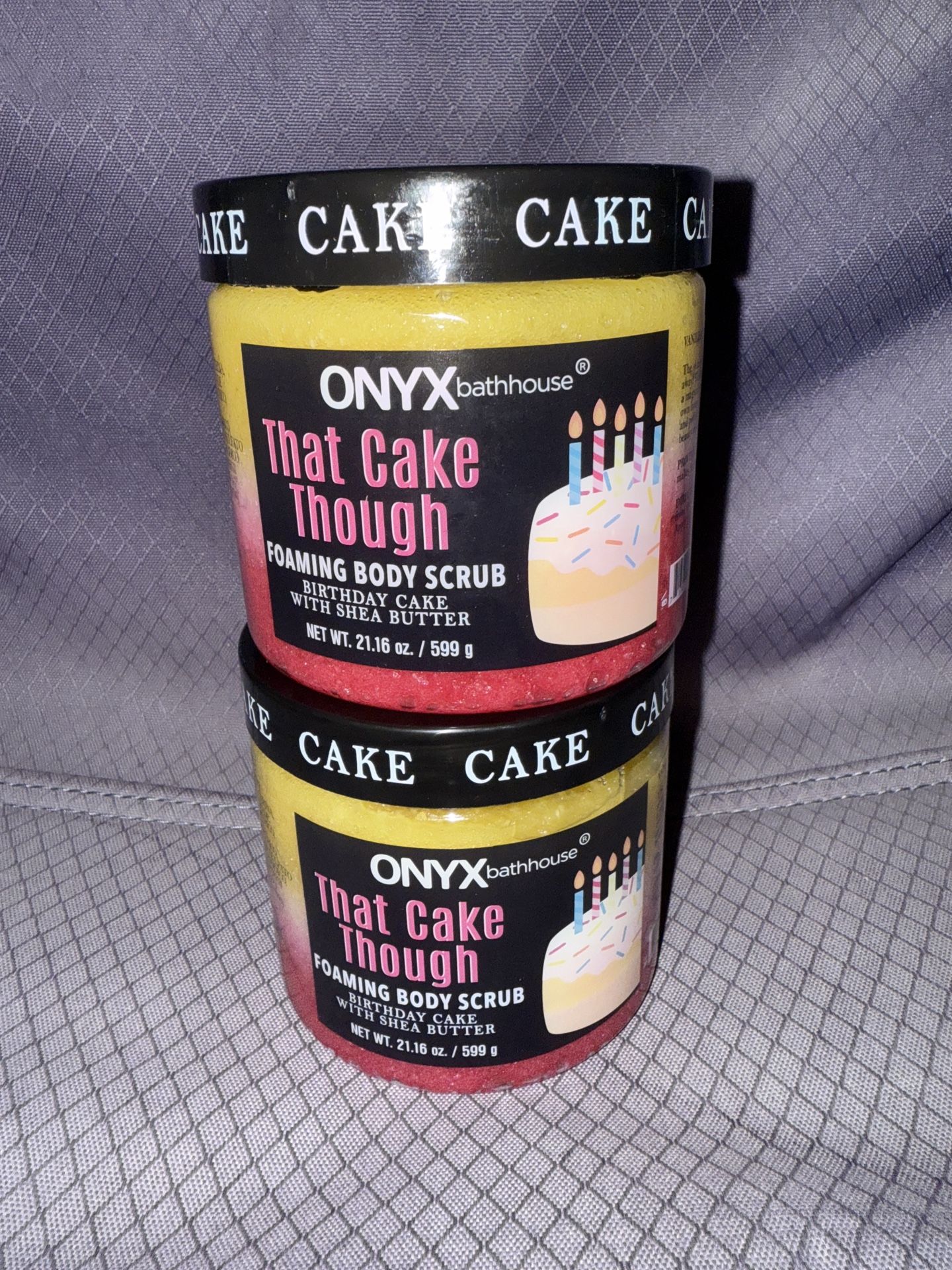 2 ONYX FOAMING BODY SCRUB ๐THAT CAKE THOUGH BIRTHDAY CAKE ๐