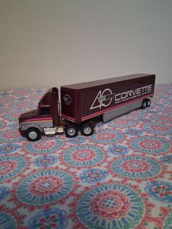 Corvette 40th Anniversary Die-Cast Semi Truck Toy