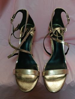 Antonio Melani gold ladies high heels