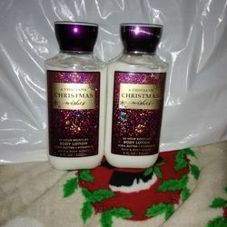 Bath and Body Works A Thousand Christmas Wishes Lotion Set!