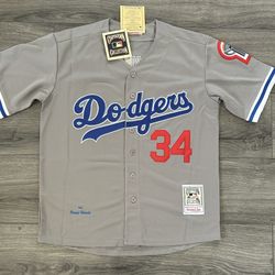 Los Angeles Dodgers Fernando Valenzuela Gray Jersey 