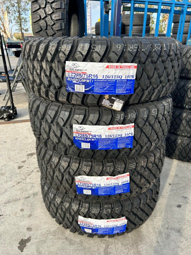 LT285/75r16 Atlander Mud Terrain set of new tires set de llantas nuevas
