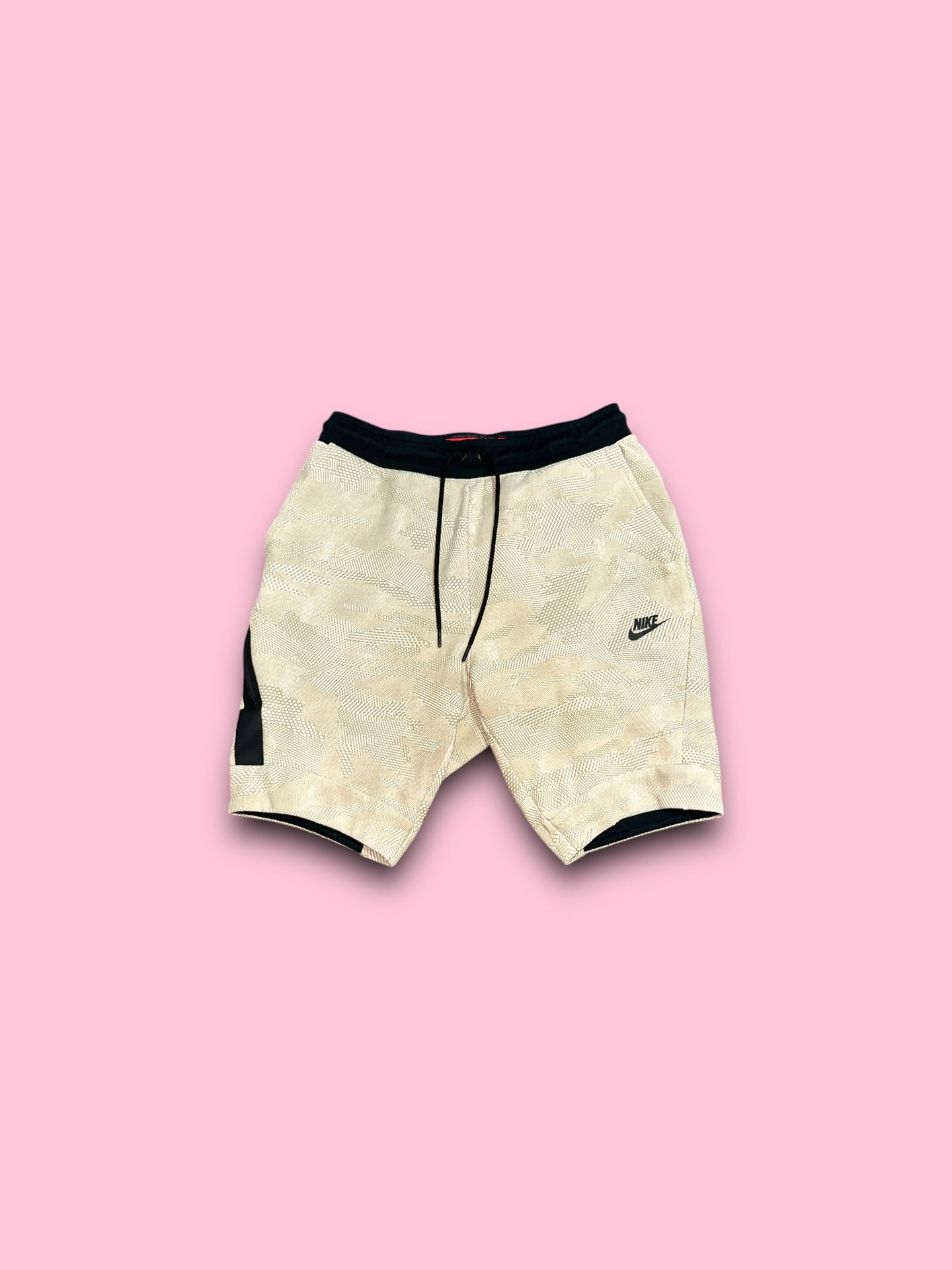 Nike sportswear tech fleece sweat shorts beige men’s small