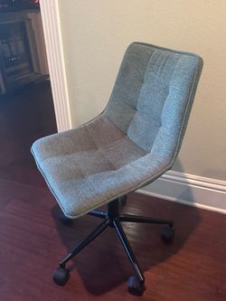 Grey tweed desk adjustable swivel chair