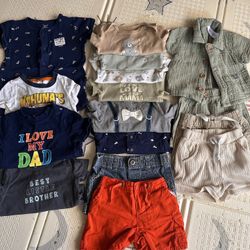 Lot Of Baby Boy 6-9 Month Summer Clothes