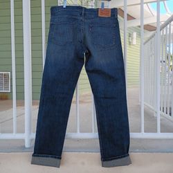 Levis 511 Dark Wash Straight Leg Denim Jeans Size 34x32