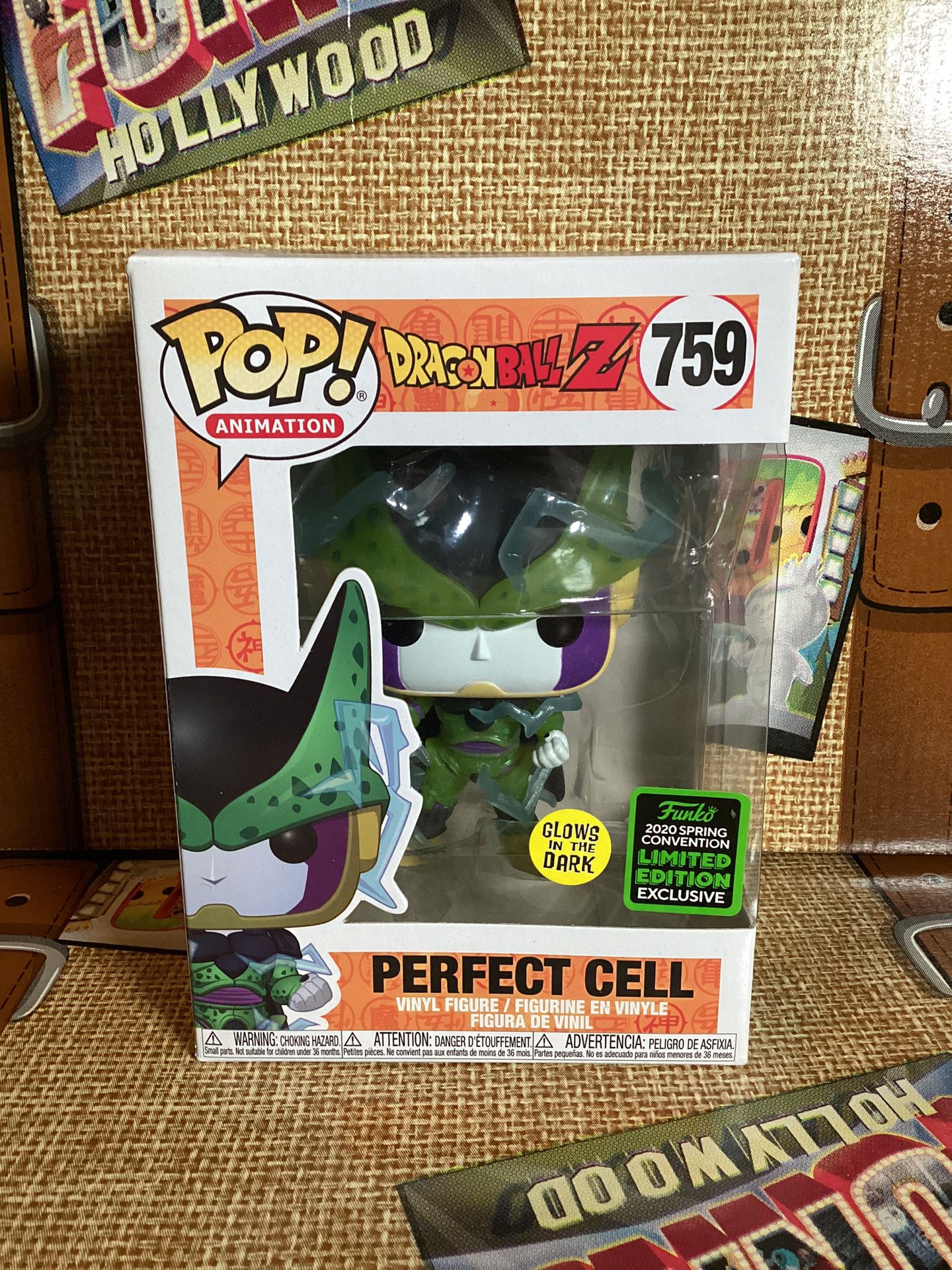 Funko Pop Perfect Cell Glow In The Dark 2020 Spring Convention Exclusive #759