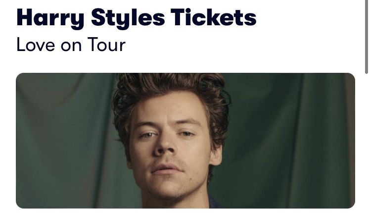 Harry Styles Concert Tickets