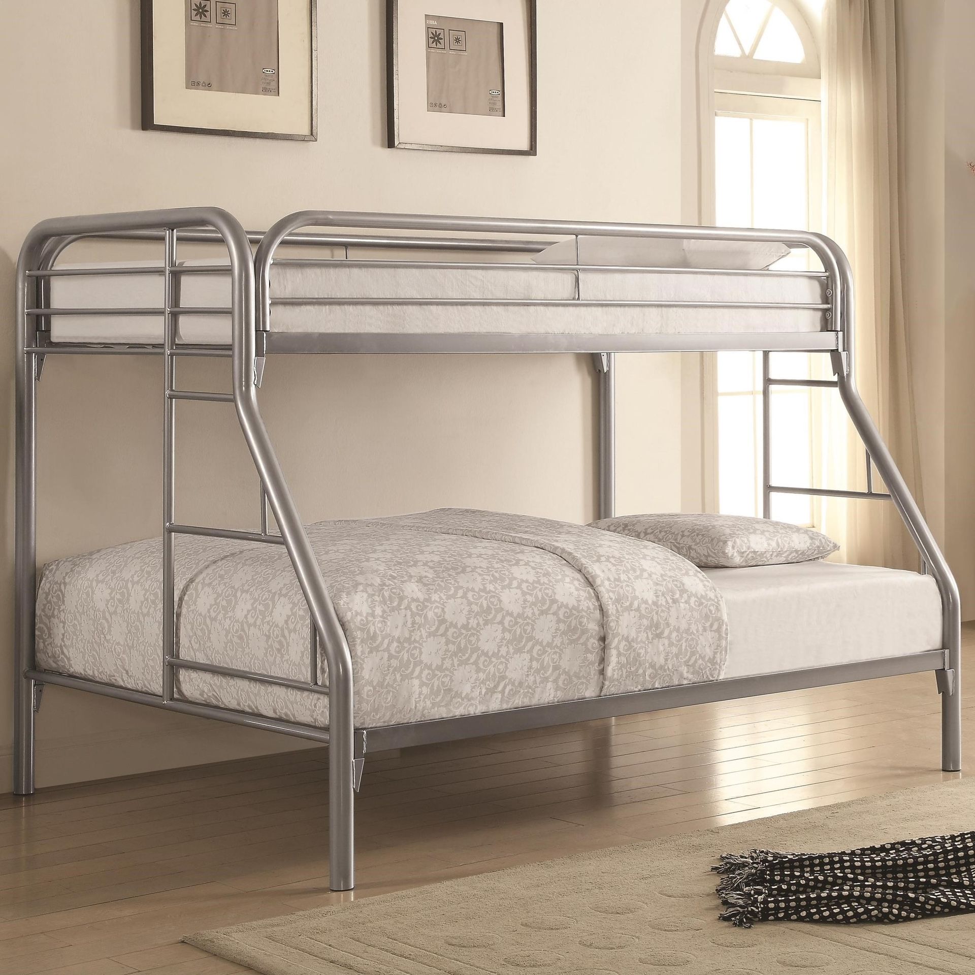 metal full twin bunk bed new or twin over twin black white color Twin over twin black or white $250 Twin mattress $ 150 Twin over full silver $ 300 F