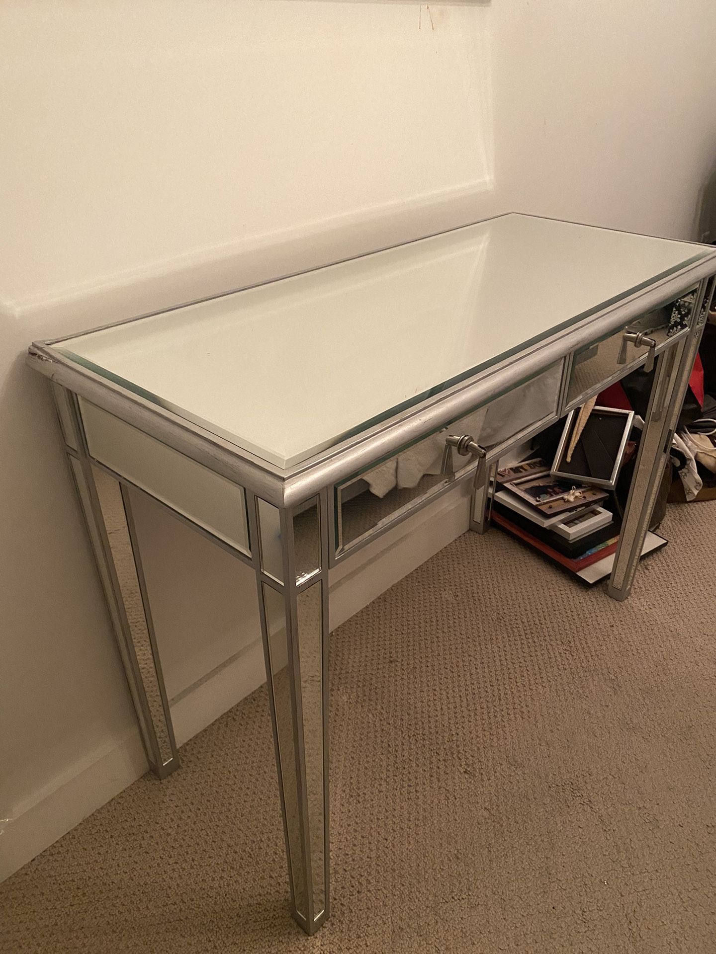 Beautiful Mirrored Multi Use Table