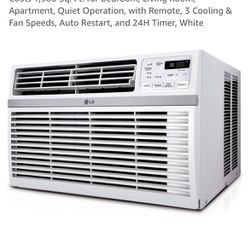 LG LW2524RD 24,500 Window Air Conditioner, 230V, 1,560 Sq.Ft. (39' x 40' Room Size), Quiet Operation, Electronic Control with Remote, 3 Cooling & Fan 
