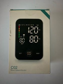 Digital Upper Arm Blood Pressure Monitor w/ Cuff & USB Cable