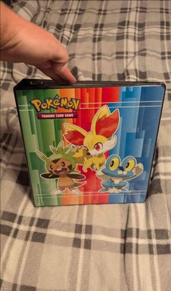 Pokemon cards with book