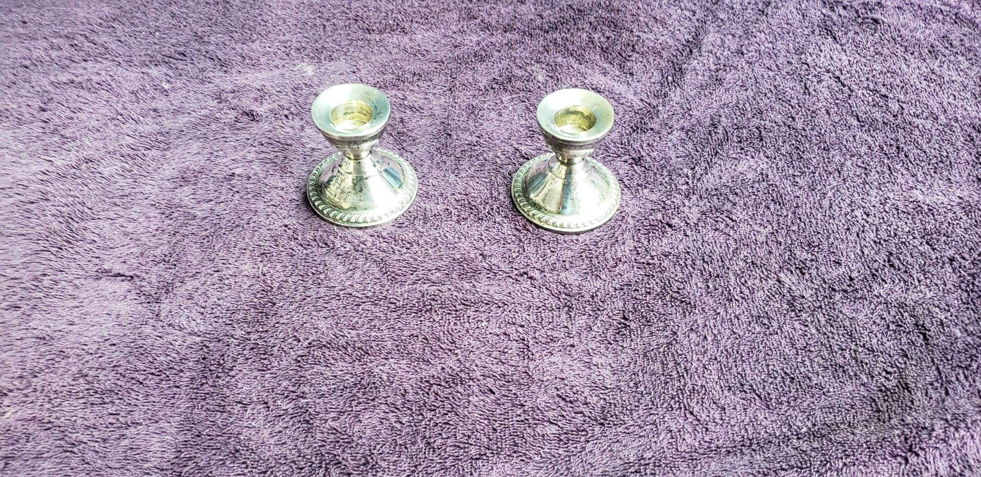 Silver Candle Holders