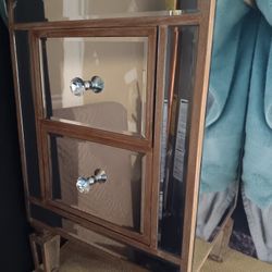 Mirrored Night Stand