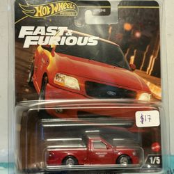 Hot Wheels Premium Fast And Furious Red Ford F150 Svt Lightning 