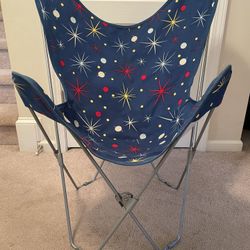 Gaming Chair; Folding Canvas Butterfly Chair. 