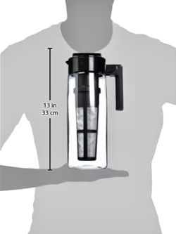 Takeya Patented Deluxe Cold Brew Coffee Maker, 2 Quart, Black : Home &  Kitchen 