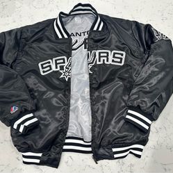 San Antonio Spurs Reversible Satin Jacket size Medium
