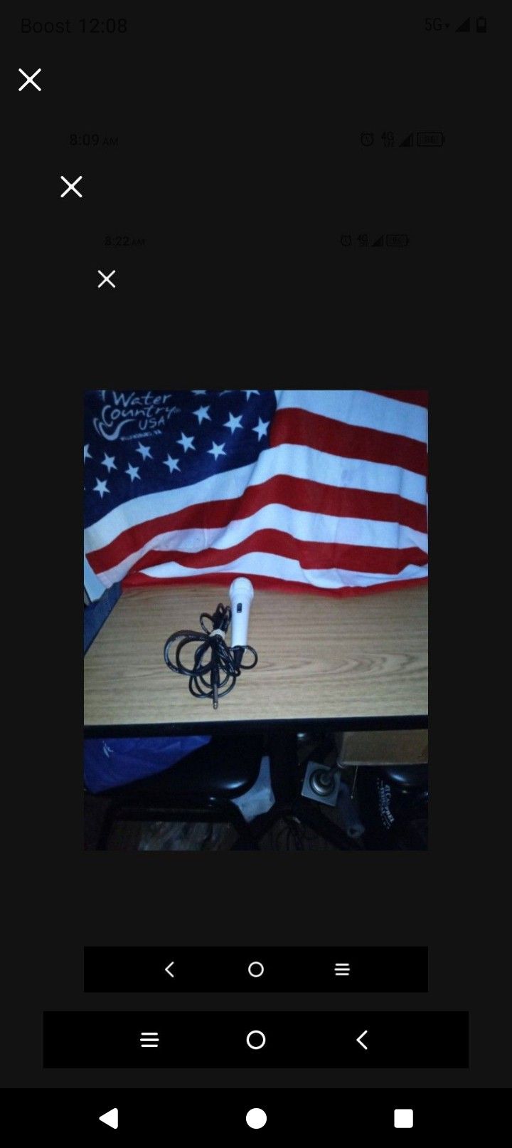 White Handheld Microphone