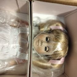 Chatty Cathy Porcelain Doll By Danbury Mint Still In Box Never Opened Beautiful 100