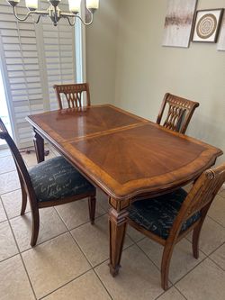 Dining room table and chairs