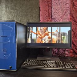 Gorgeous Blue Dell Desktop PC Complete Computer System.. Can Deliver! 