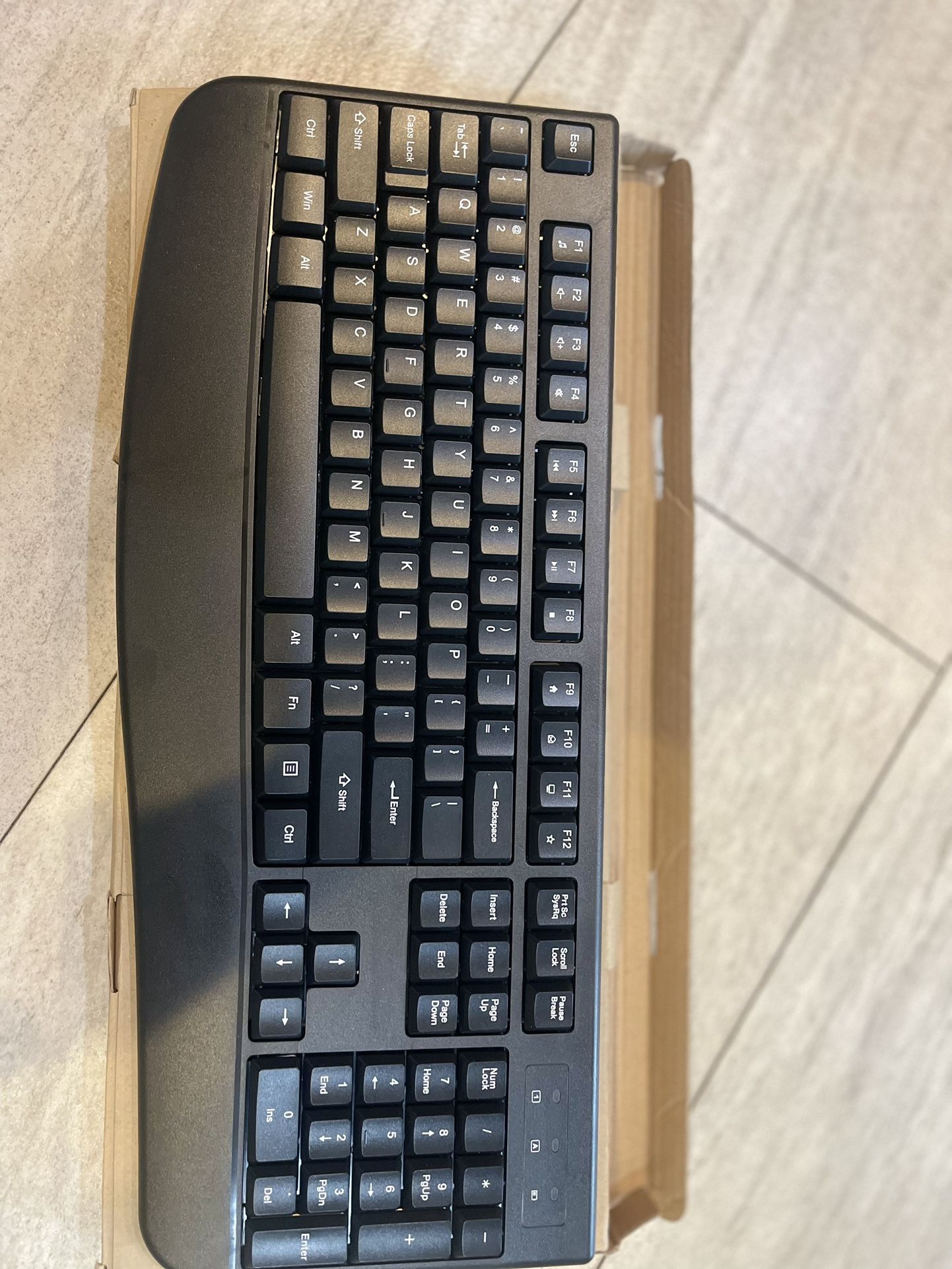 Wireless Keyboard, 2.4G Full-Sized Ergonomic Wireless Computer Keyboard