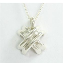 Tiffany & Co. Signature X Sterling Silver 925 Neclace
