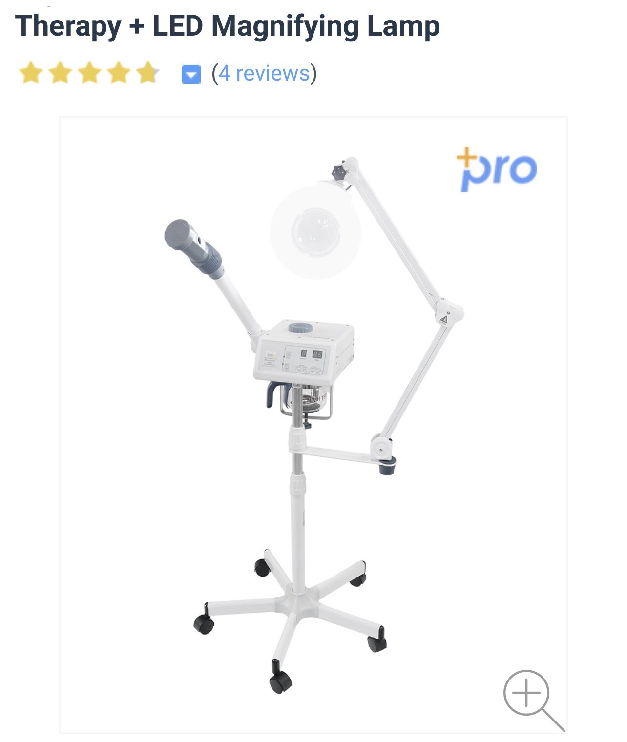 Katana Facial Steamer With Aromatherapy And LED Magnifying Lamp Glass