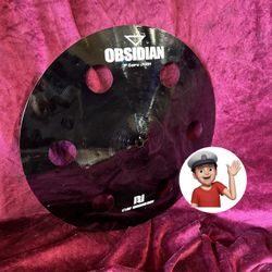 🔥 New Black O-Zone 16” Crash Cymbal Drum Set Drums