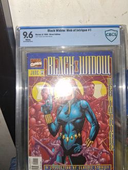 Graded 9.6 black widow web of intrigue #1