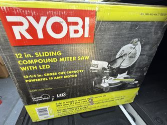 Ryobi 12" Sliding Compound Miter Saw (TSS121) New