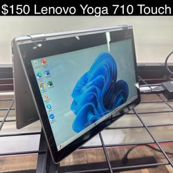 Lenovo Yoga 710 Touchscreen Convertible Laptop 11” 8gb i5 M.2 SSD  Windows 11 Includes Charger, Good Battery