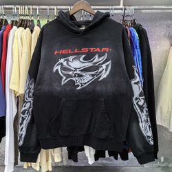 Hellstar Chrome Pullover Hearts Hoodie Jacket Zip Up Hooded Top Hypebeast Sweatshirt Paris Designer Rhude Trapster Skull 