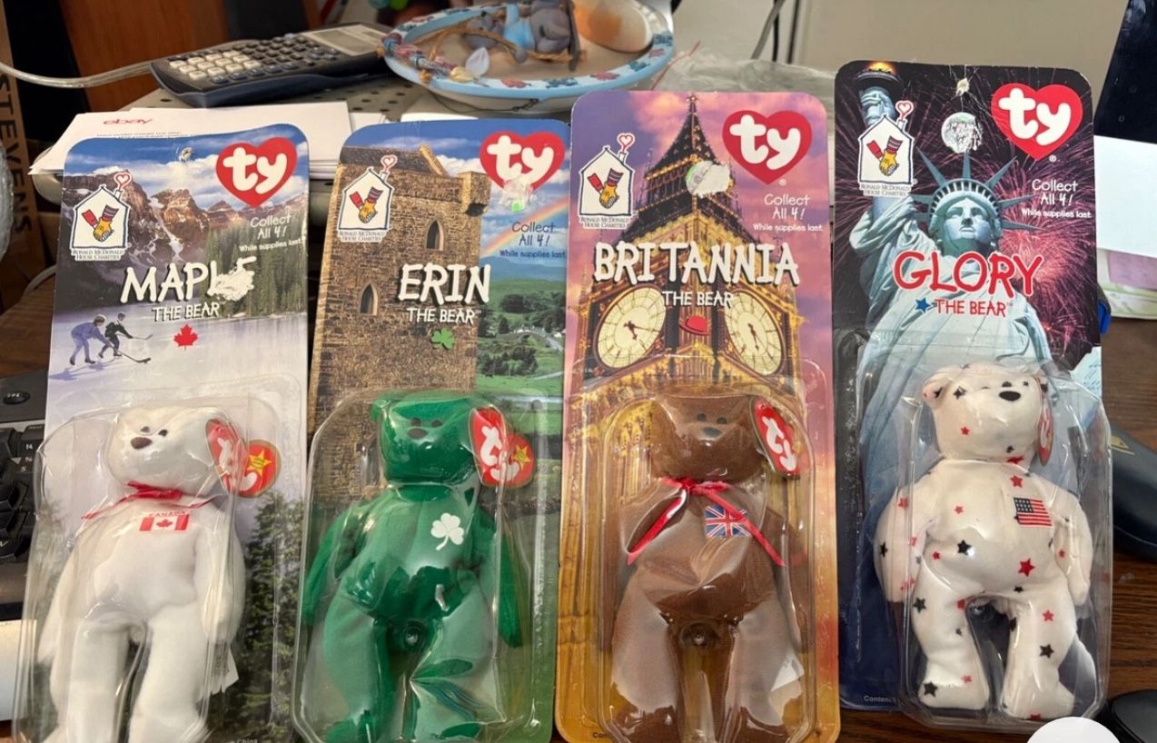 Rare ty bear ronald mcdonald original full collection