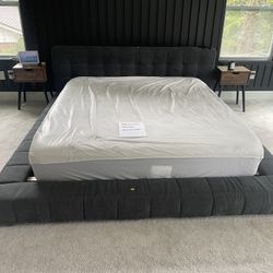 King Sized Bed Frame. H32.5 W 89 D 96
