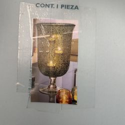 Party Lite Green Candle Vase 