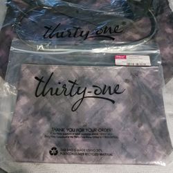 Thirty-One Gifts Round About Cooler Tote And Zipper Pouch - Dusky Smoke  2 Pieces