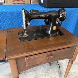 Singer Sewing Table and Machine