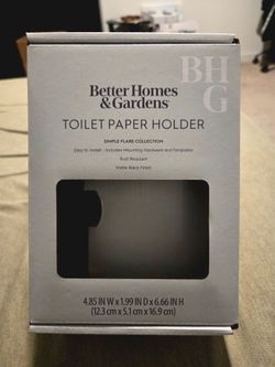 Better Homes & Gardens Wall Mount Toilet
Paper Holder in Matte Black Finish
